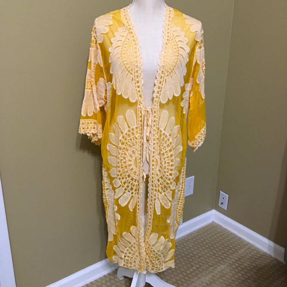 Elegant Yellow coverall wrap